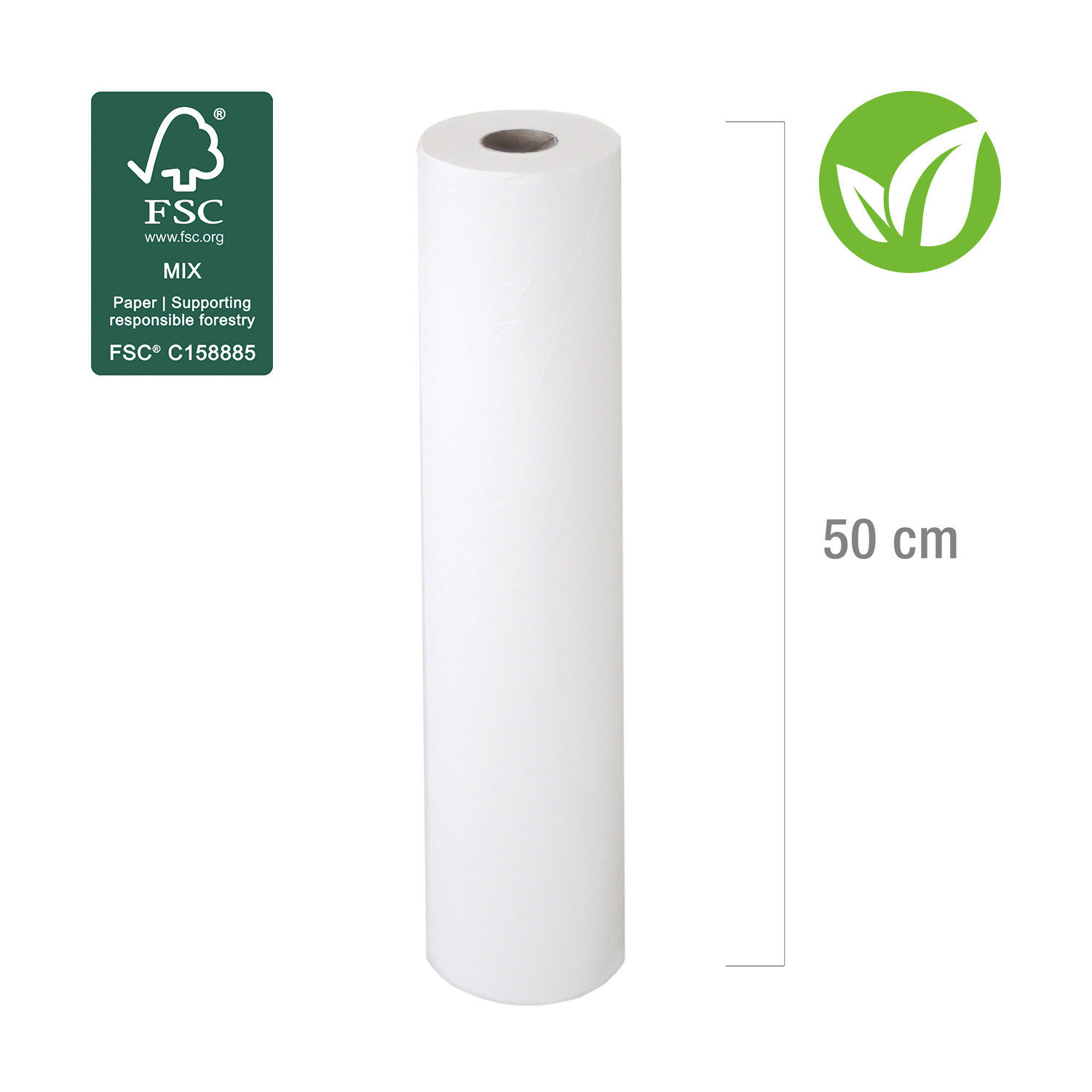 Liegenpapier Breite 50 cm