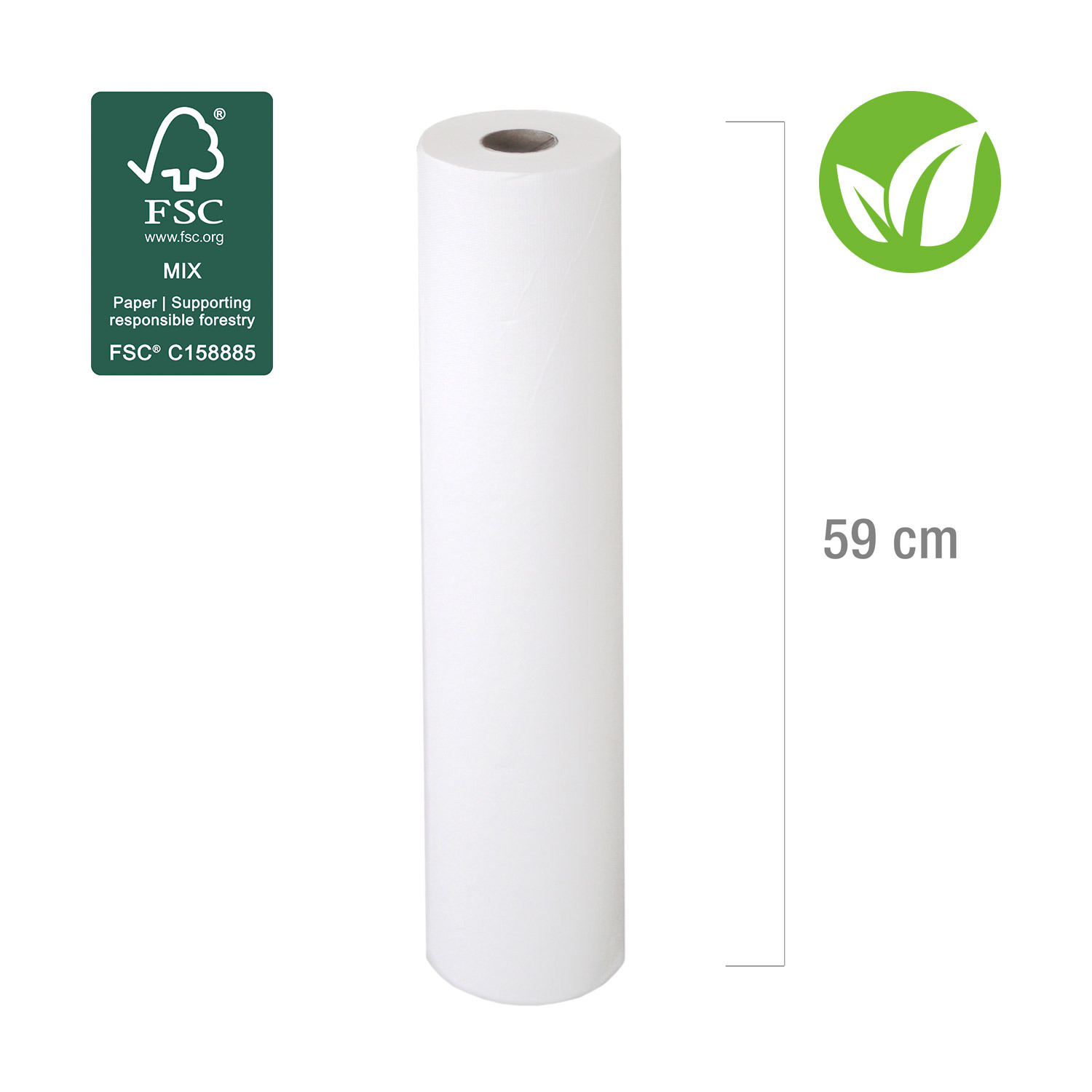Liegenpapier Breite 59 cm