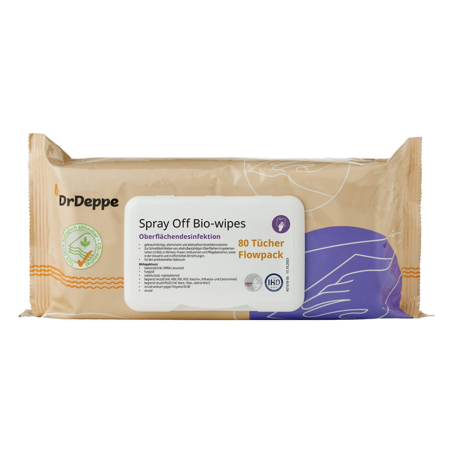 Spray Off Bio-wipes Flowpack