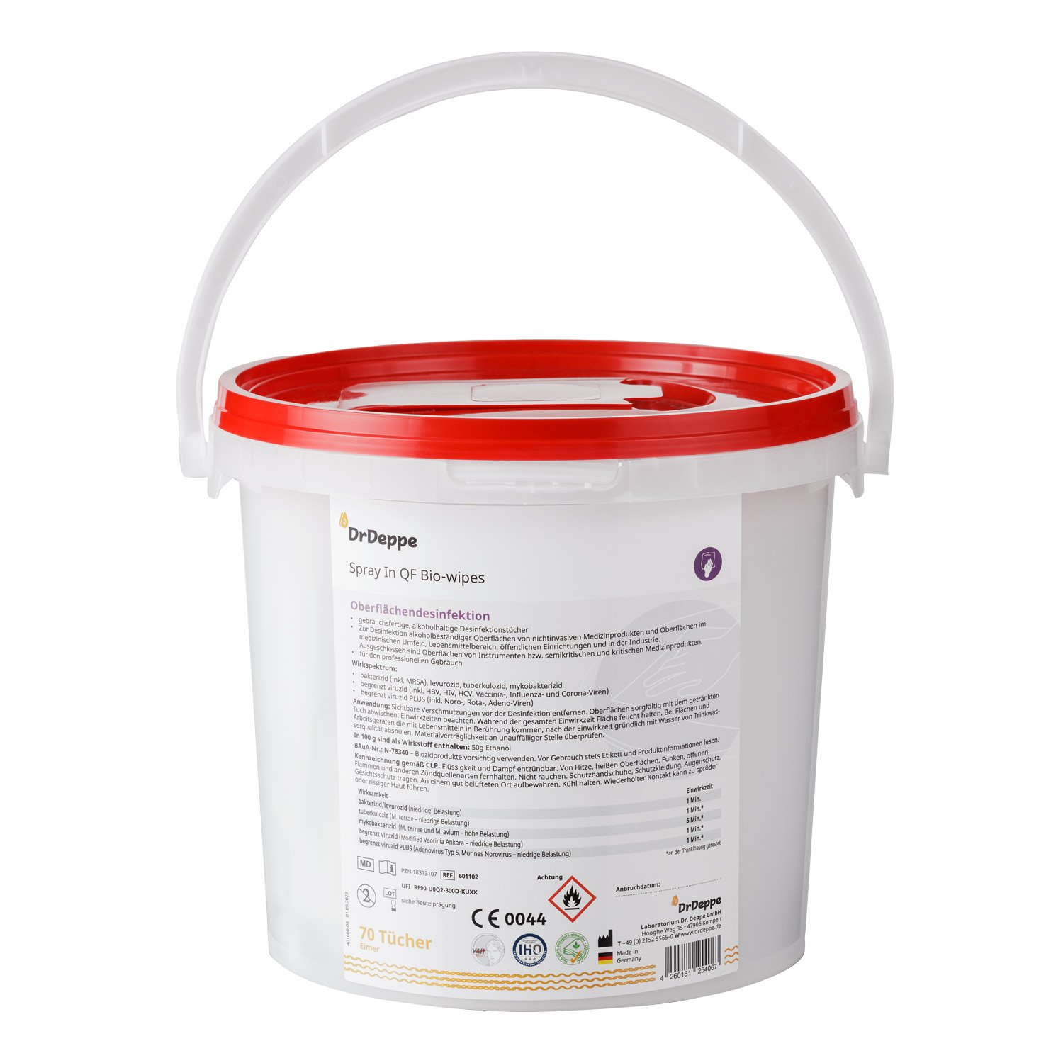 Spray In QF Bio-wipes Spendereimer