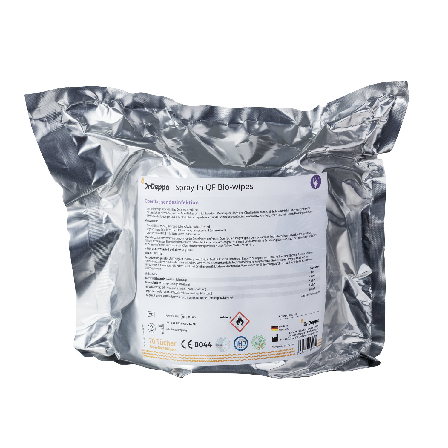 Spray In QF Bio-wipes Nachfüllpack 1