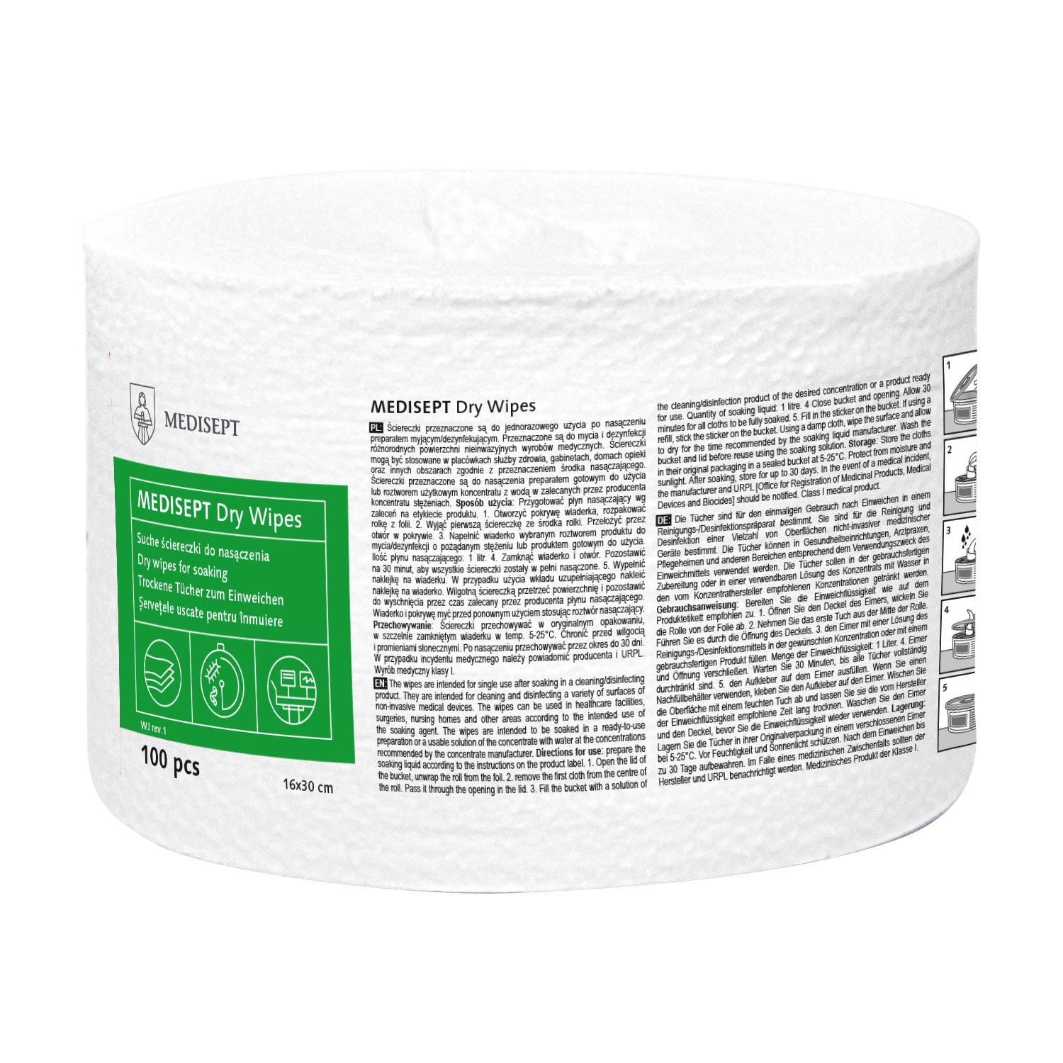 MEDISEPT Dry Wipes Nachfüllpackung