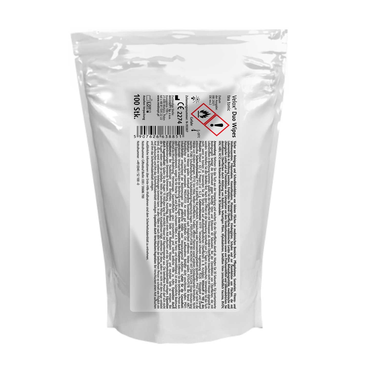 Velox Duo Wipes Nachfüllpackung