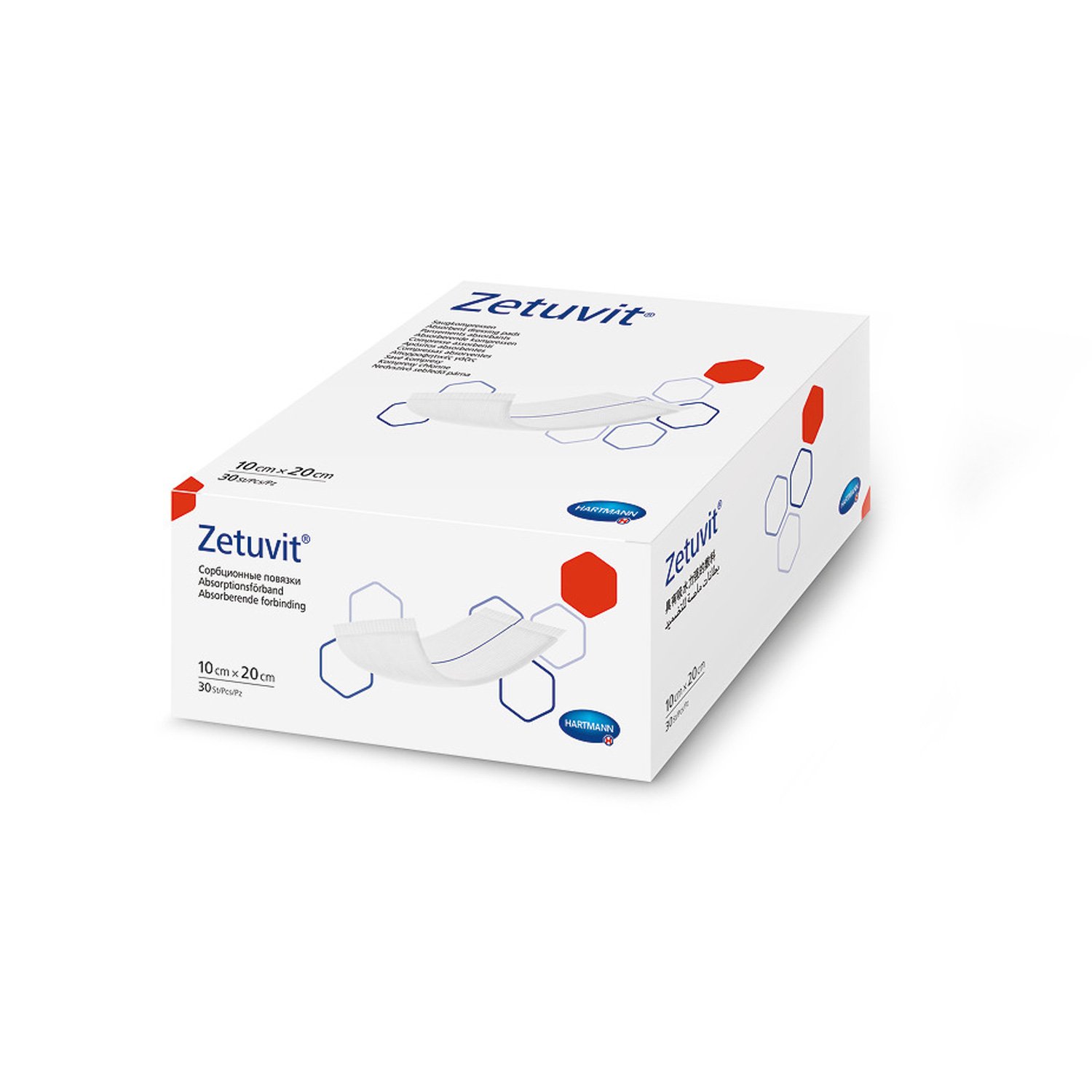 Zetuvit Saugkompressen, unsteril 10 x 20cm