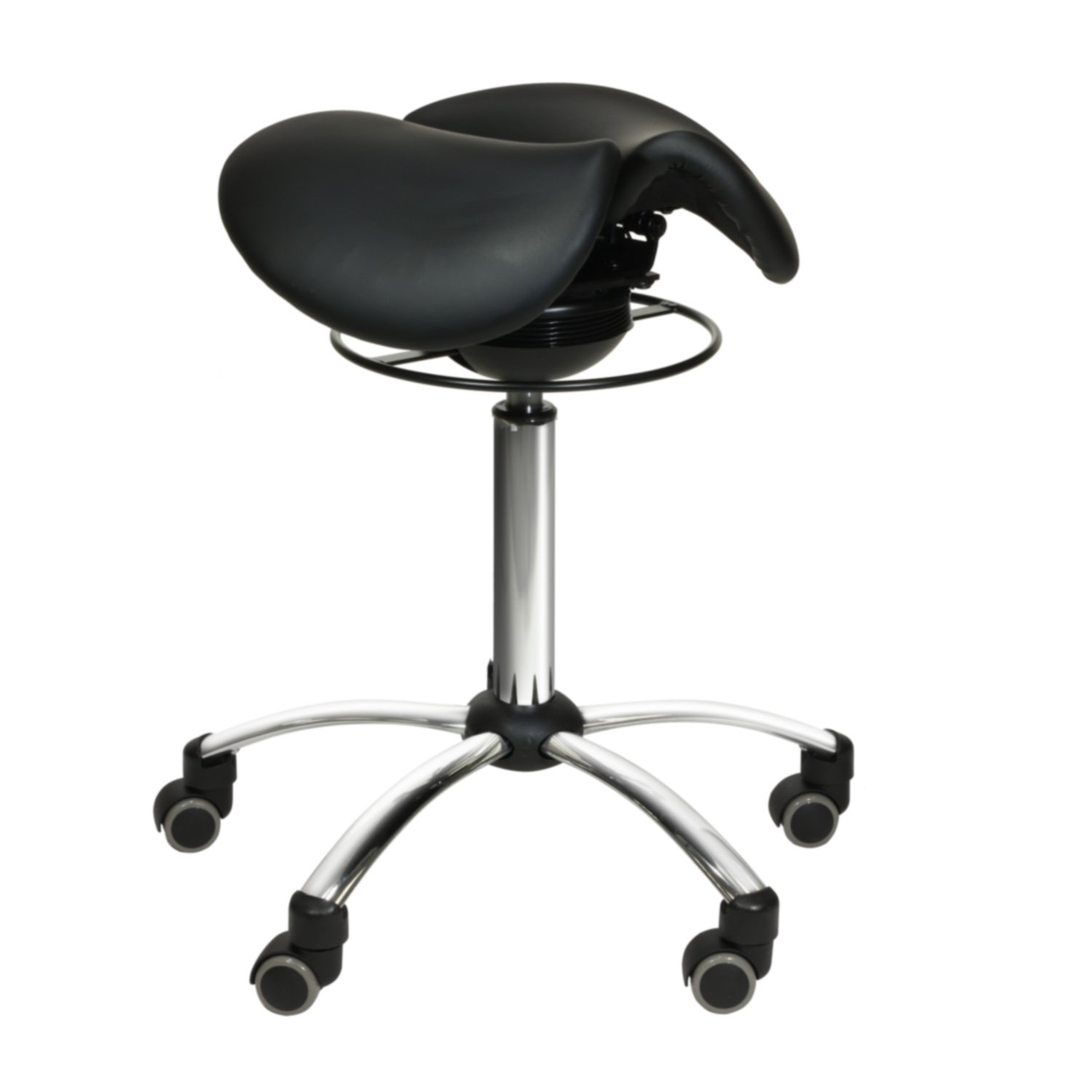 Sattelhocker mit Swing-Mechanismus schwarz