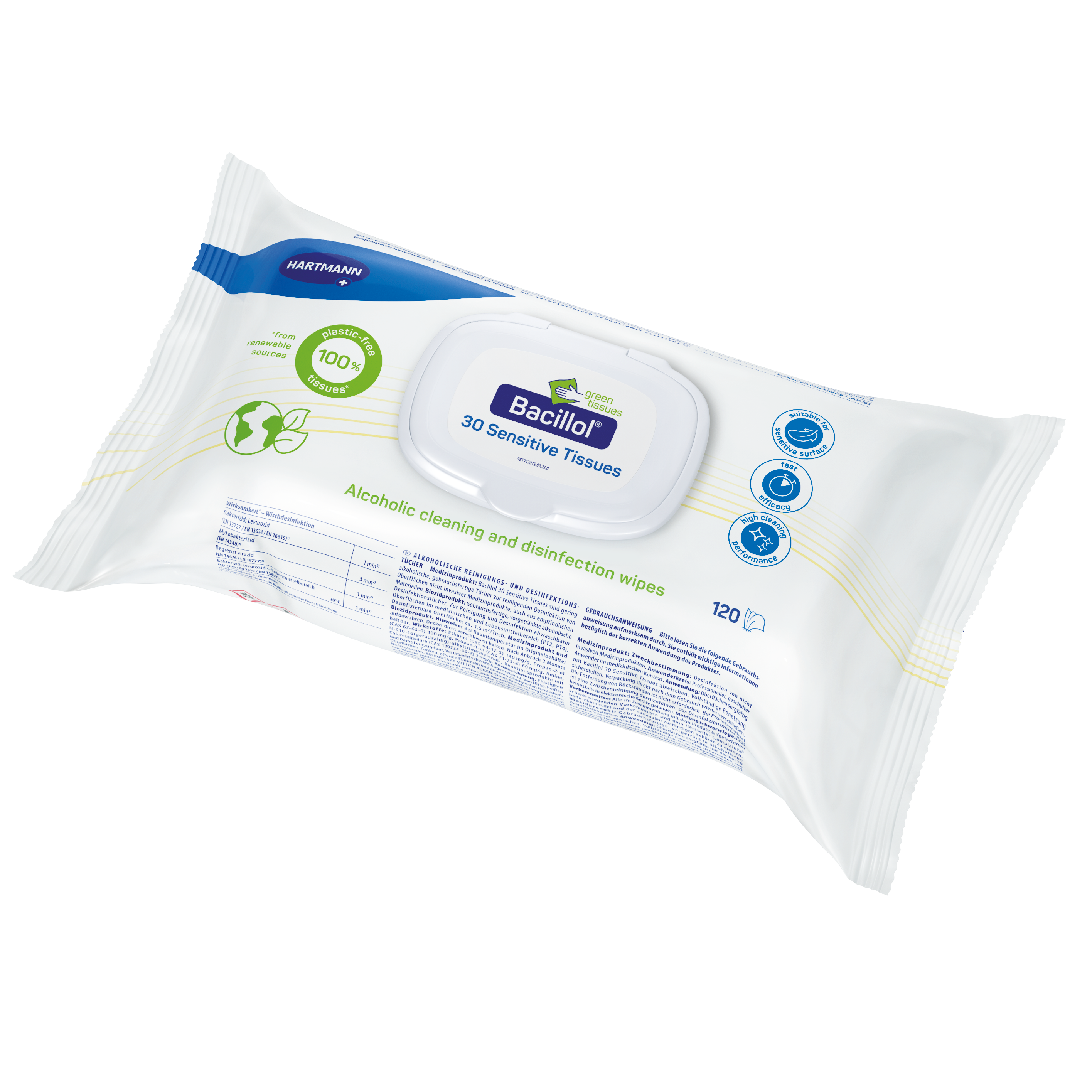 Bacillol® 30 Sensitive Green Tissues Variante 1