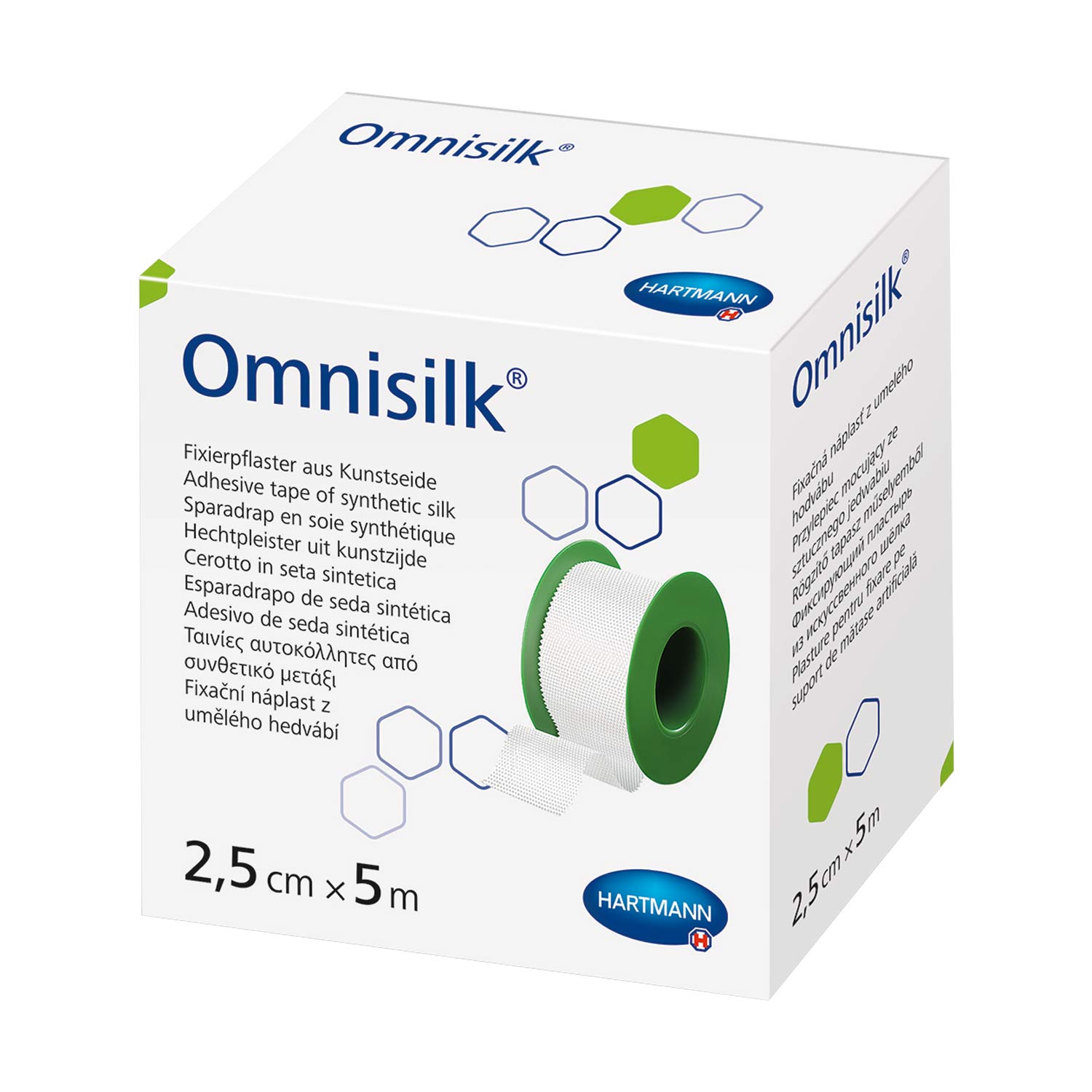 Omnisilk Fixierpflaster 2,5cm | 5 Meter