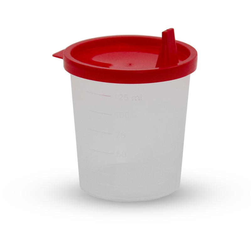 Urinbecher mit Deckel 1 Stück