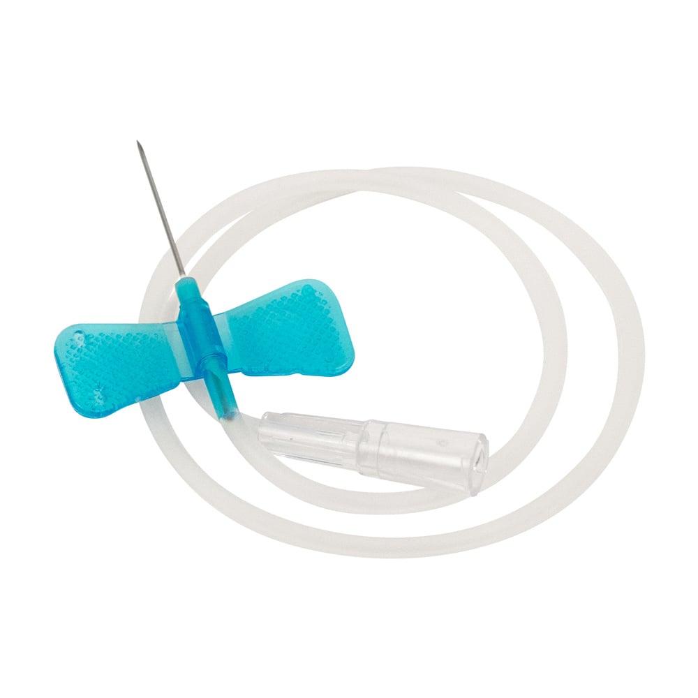 Teqler Flügelkanüle G23, 0,6x19mm, blau