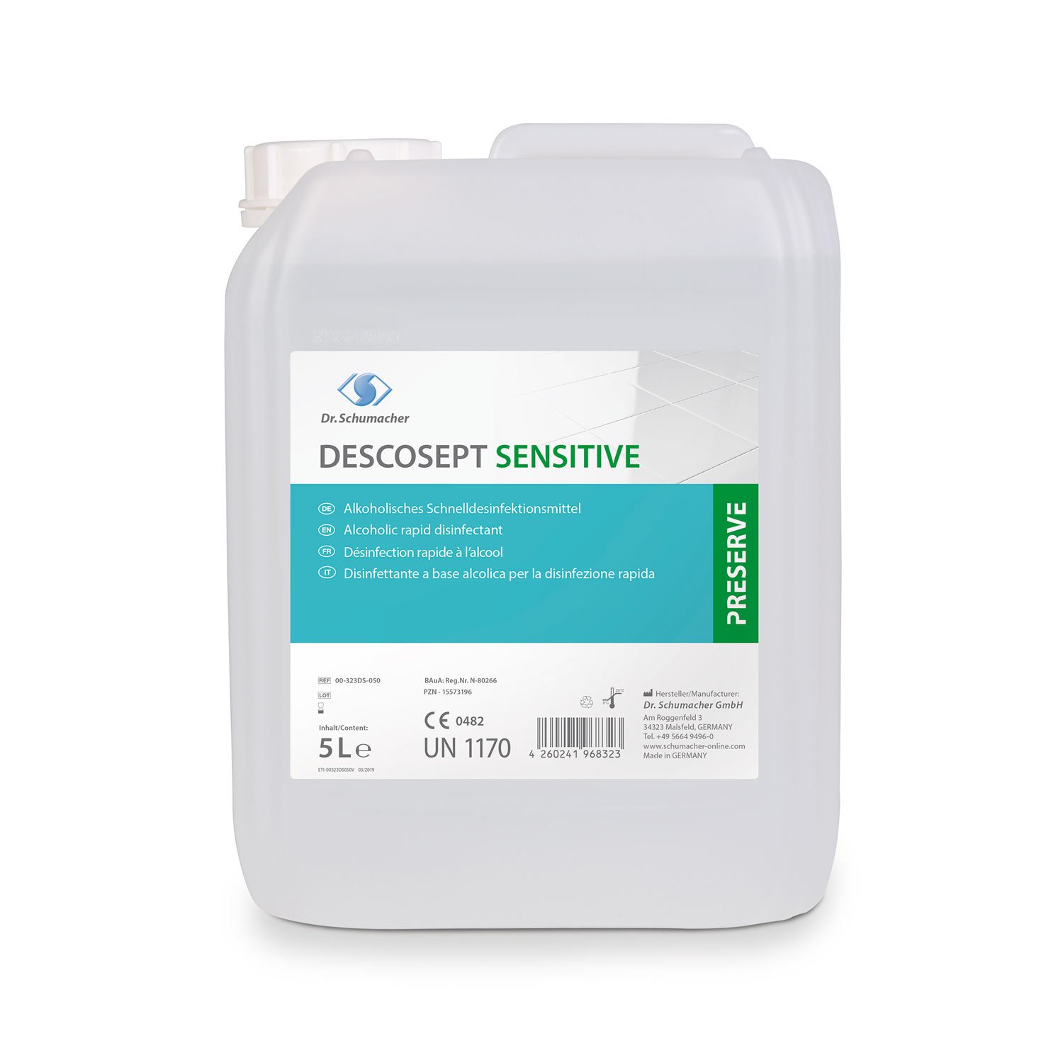 Descosept Sensitive Schnelldesinfektion 5 Liter Kanister