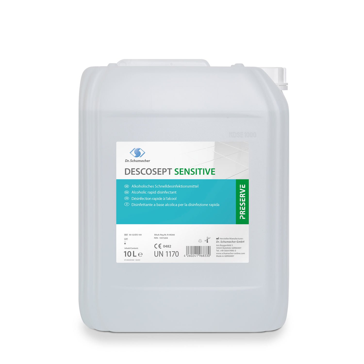 Descosept Sensitive Schnelldesinfektion 10 Liter Kanister