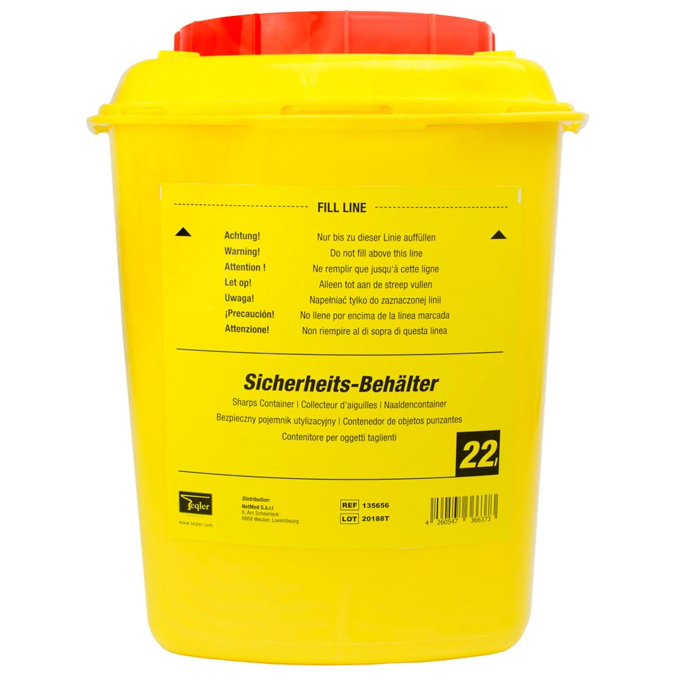 Kanülensammler von Teqler 22 Liter
