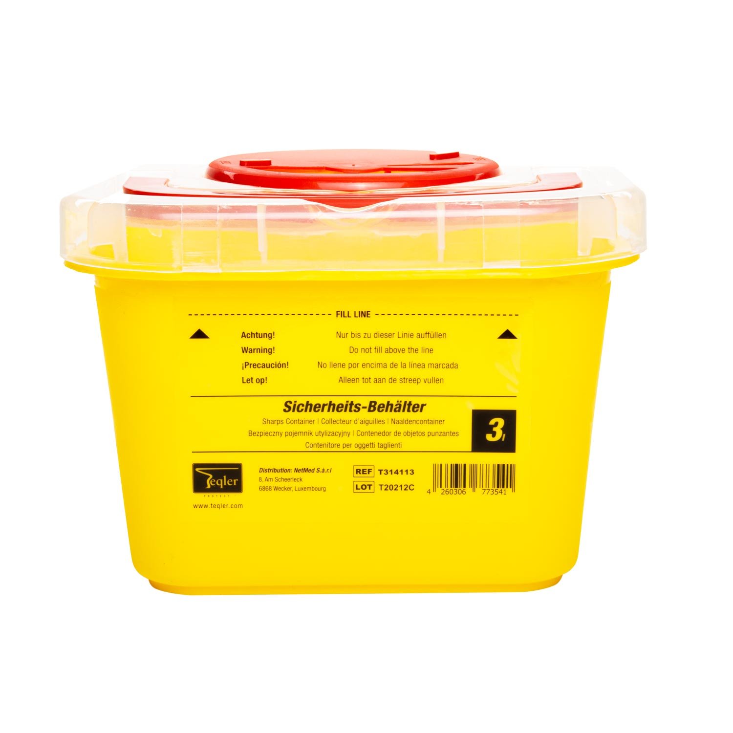 Kanülensammler von Teqler 3 Liter