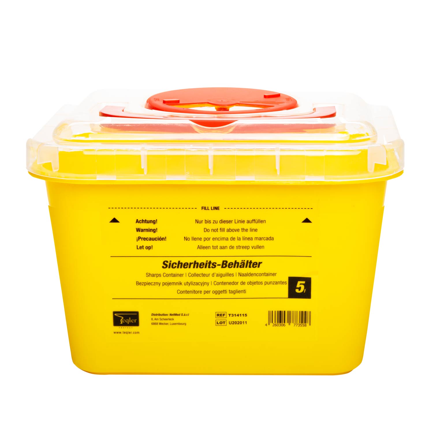 Kanülensammler von Teqler 5 Liter