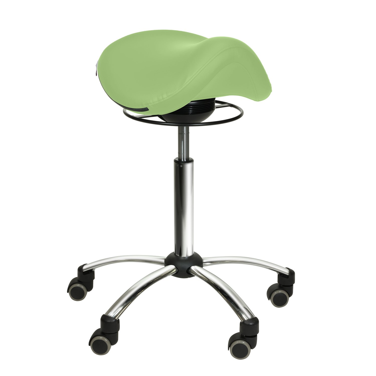 Comfort-Sattelhocker mit Swing-Mechanismus hellgrün
