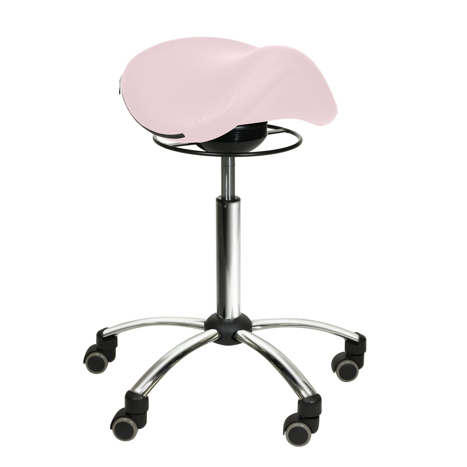 Comfort-Sattelhocker mit Swing-Mechanismus rosa