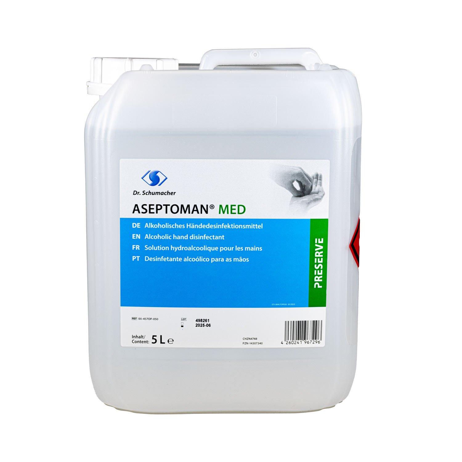 Aseptoman med 5 l Kanister