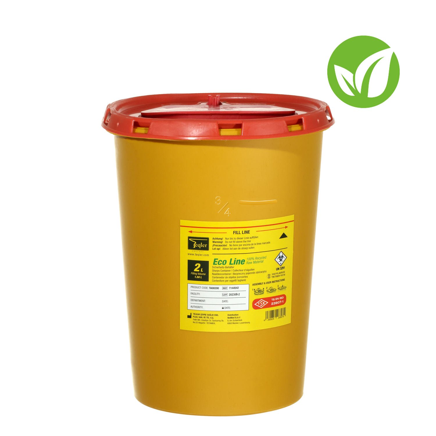 Eco Line Kanülensammler 2 Liter