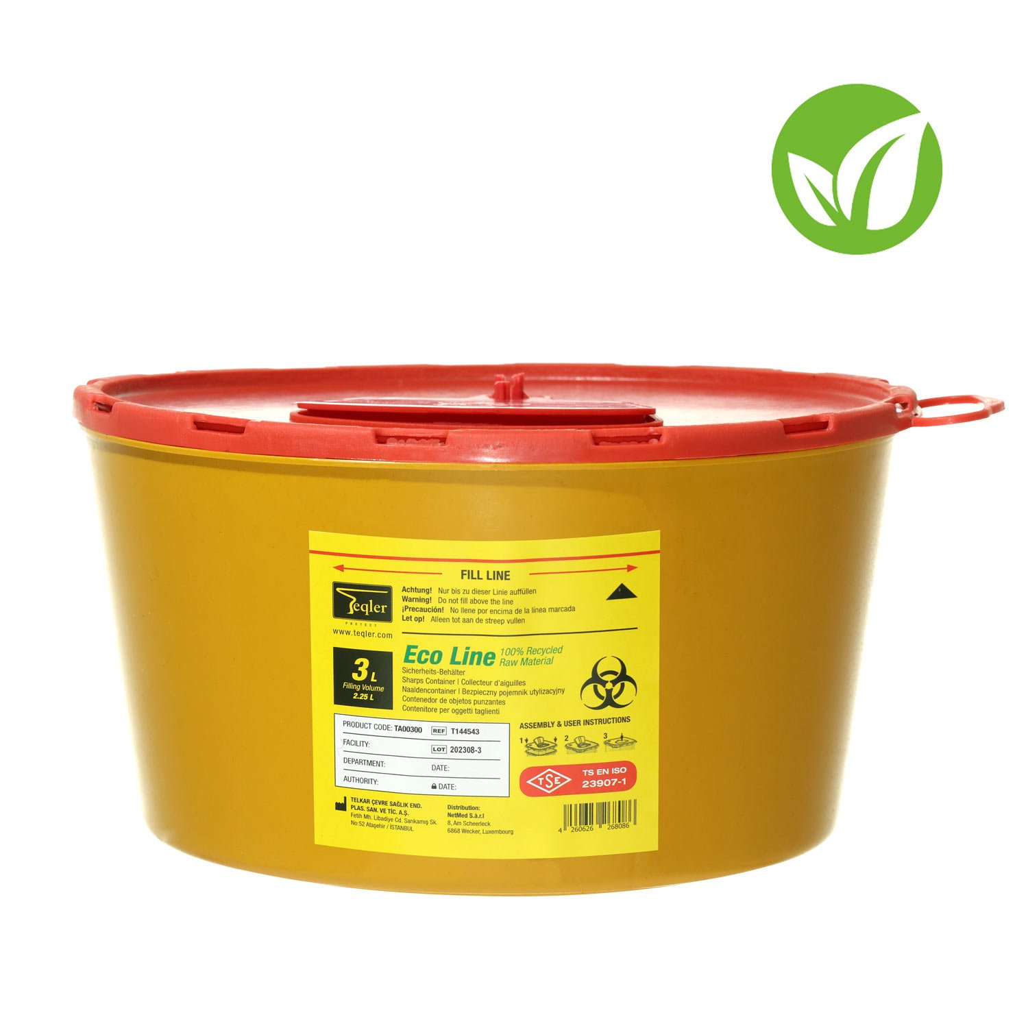 Eco Line Kanülensammler 3 Liter