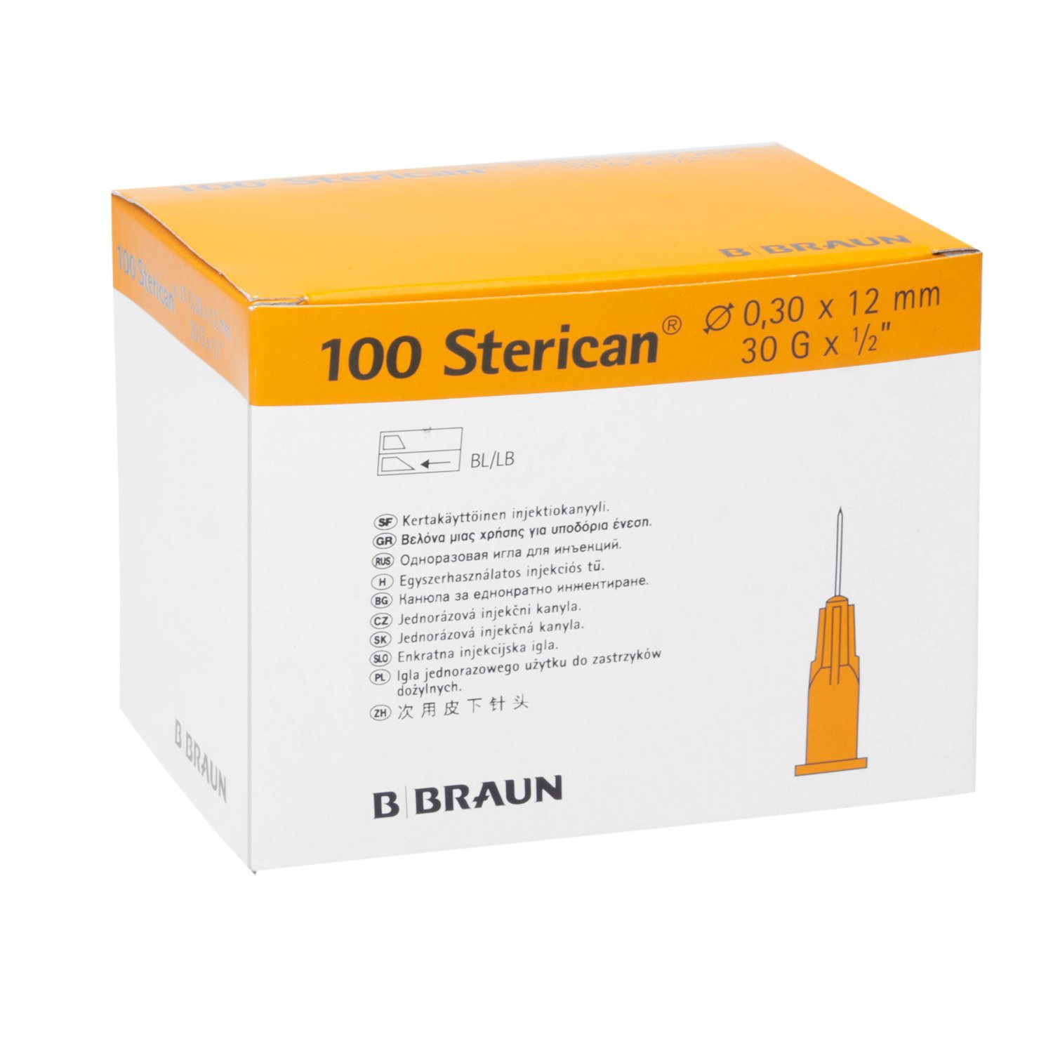 Sterican® Insulinkanülen 0,30 x 12 (gelb)